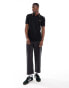 Fred Perry twin tipped polo shirt in black