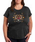 Air Waves Trendy Plus Size Disney New Year Graphic T-shirt