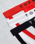 Topman 3 pack jocks in black with black waistbands