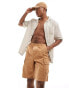 ASOS DESIGN cargo short in tobacco