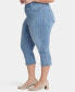 Plus Size Dakota Crop Pull-On Jeans