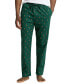 Men's Flannel Pony-Print Pajama Pants