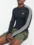 Футболка Adidas Tech Fit Schwarz Stripes