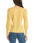 Forte Cashmere Gathered Sleeve Crew Cashmere Sweater Women's