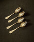 Pack of dessert spoons with decorative engraving (pack of 4)