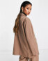 Something New X Naomi Anwer oversized blazer co-ord in beige