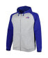 Men's Heather Gray Buffalo Bills Big and Tall Fleece Raglan Full-Zip Hoodie Jacket