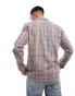 Brave Soul long sleeve check shirt in heritage brown