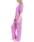 Women's 2-Pc. I Heart Lounge Printed Pajamas Set