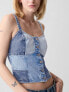 Denim Corset Tank Top