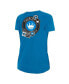 Women's Blue Charlotte FC Athletic Front Twist T-shirt