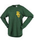 Women's Green Baylor Bears Big Shirt Oversized Long Sleeve T-shirt