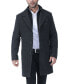 Men Leon Herringbone Wool Blend Coat with Bib - Tall