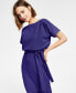 Blouson Wrap Dress