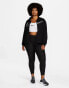 Nike Running Swoosh Run Plus Dri-FIT zip through fleece jacket in black