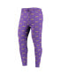 Men's Purple Los Angeles Lakers Allover Logo Jogger Pants