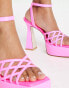 Jeffrey Campbell – Modest – Sandaletten in Pink mit Plateausohle