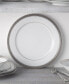 Crestwood Platinum Set of 4 Dinner Plates, Service For 4