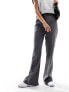 Vero Moda tailored kick flare trousers in medium grey melange