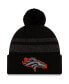 Men's Black Denver Broncos Dispatch Cuffed Knit Hat with Pom