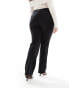 Only Curve wide leg trousers in black