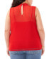 Plus Size Sleeveless Mock-Neck Top