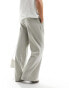 COLLUSION relaxed tailored trouser in stone