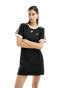 adidas Originals 3-stripes raglan dress in black