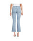 Petite Recover High Rise Button Front Kick Flare Crop Jeans