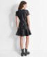 Women's Sequin Ruffled-Hem Mini Dress