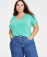 Plus Size Modal V-Neck T-Shirt, Created for Macy's