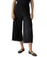 Women's Plisse Pleated Pull-On Culotte Pants