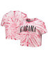 Women's Crimson Alabama Crimson Tide Showtime Tie-Dye Crop T-shirt