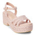 BEACH by Matisse Mykonos Espadrille Platform Womens Pink Casual Sandals MYKONOS