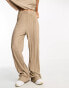 Vero Moda plisse trouser co-ord in stone