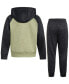 Little & Toddler Boys Mélange Hooded Jacket & Jogger Pants, 2 Piece Set