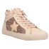 Vintage Havana Alexis 1 Glitter High Top Womens Beige Sneakers Casual Shoes ALE