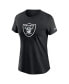 Women's Black Las Vegas Raiders Primary Logo T-Shirt