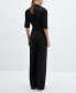 Women's Belt Long Jumpsuit