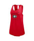 Women's Red Georgia Bulldogs Primetime Open Back Tank Top