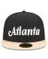 Men's Black Atlanta Hawks 2022/23 City Edition Official 59FIFTY Fitted Hat