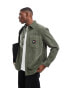 Tommy Jeans chunky cord shirt in army green