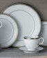 Charlotta Platinum 60 Piece Dinnerware Set, Service for 12