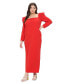 Plus Size Evangeline Rhinestone Sleeve Dress