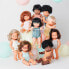 MINILAND Caucasian Curly Black Hair Boy 38 cm Colourful baby doll