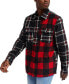 Men's Spliced Long Sleeves Overshirt