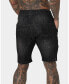 Men's United Distressed Biker Shorts