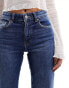 Mango straight leg jeans in dark wash blue