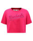 Women's Pink St. Louis Cardinals Triple Pink Boxy Cropped T-Shirt