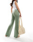 Pull&Bear crochet beach trousers in green